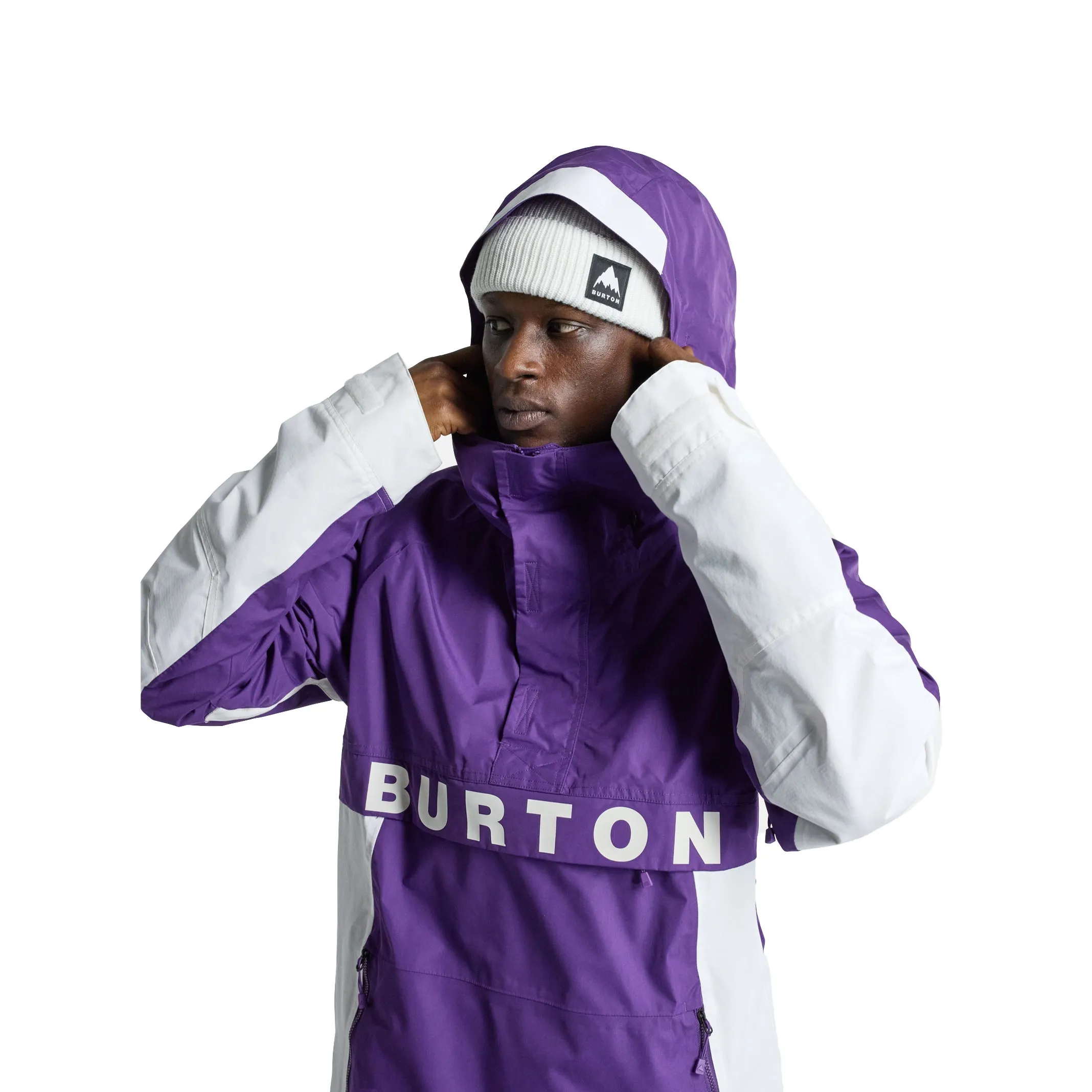 M FROSTNER ANORAK IMPERIAL PURPLE / STOUT WHITE