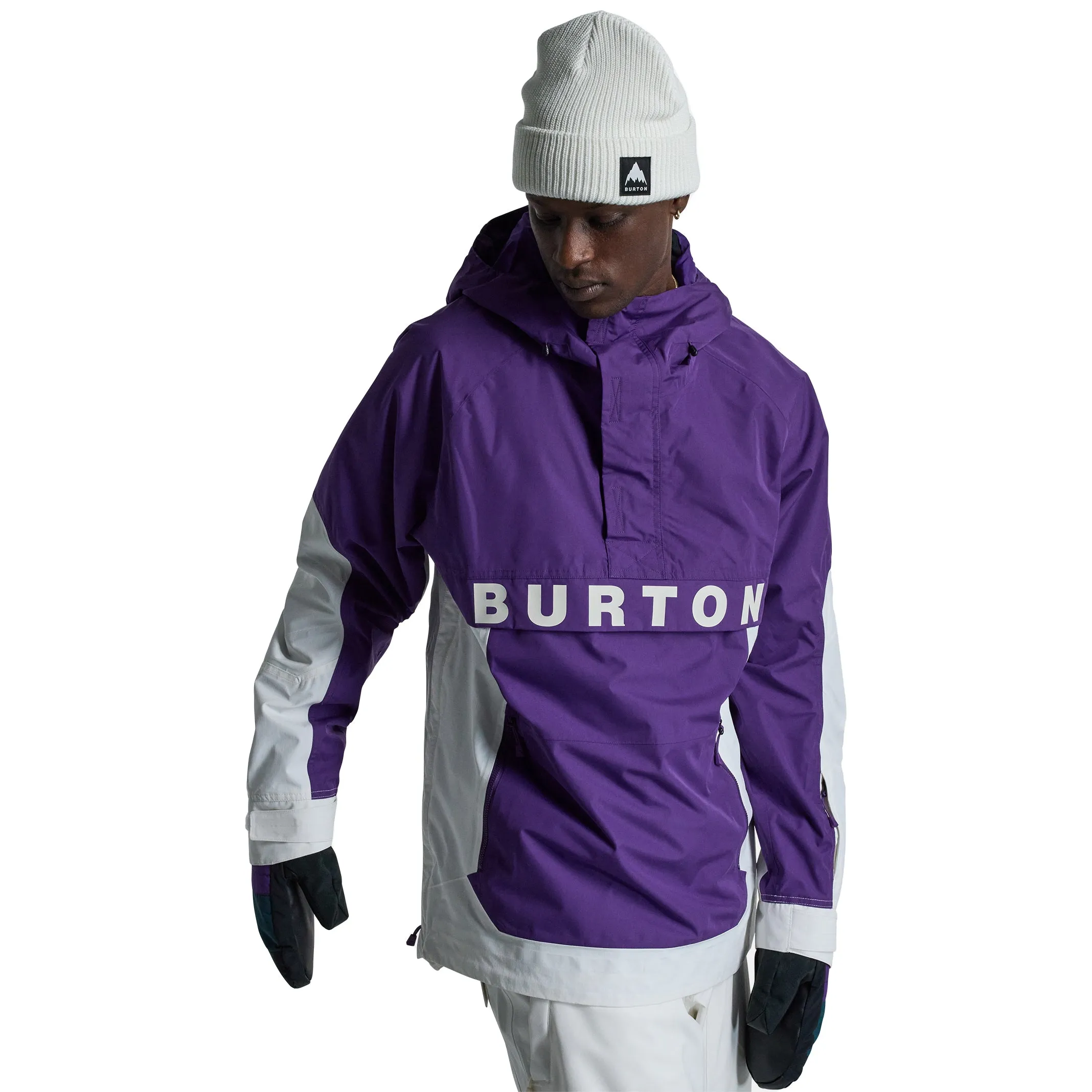 M FROSTNER ANORAK IMPERIAL PURPLE / STOUT WHITE