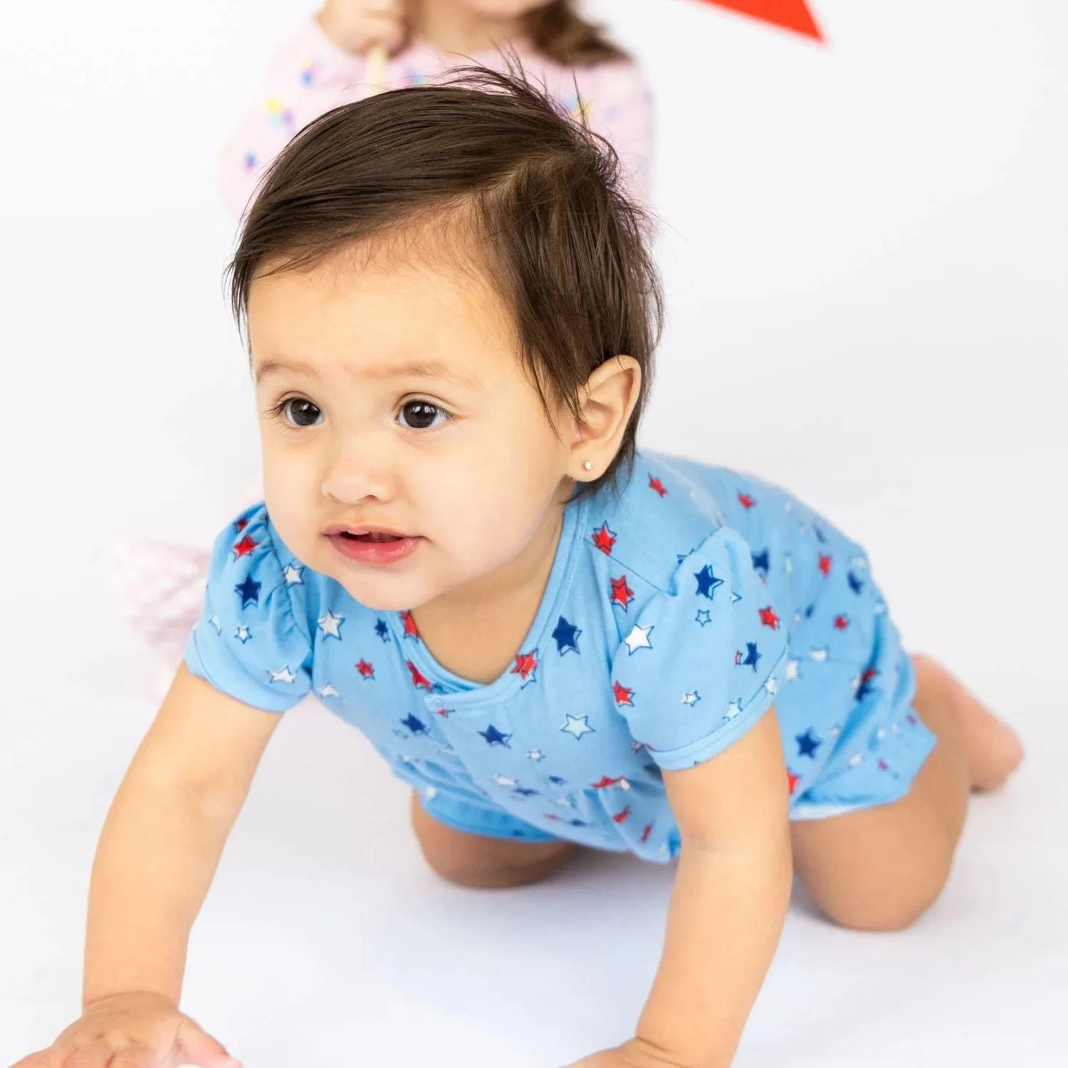 Magnetic Short Sleeve Romper | Red White and Bluetiful