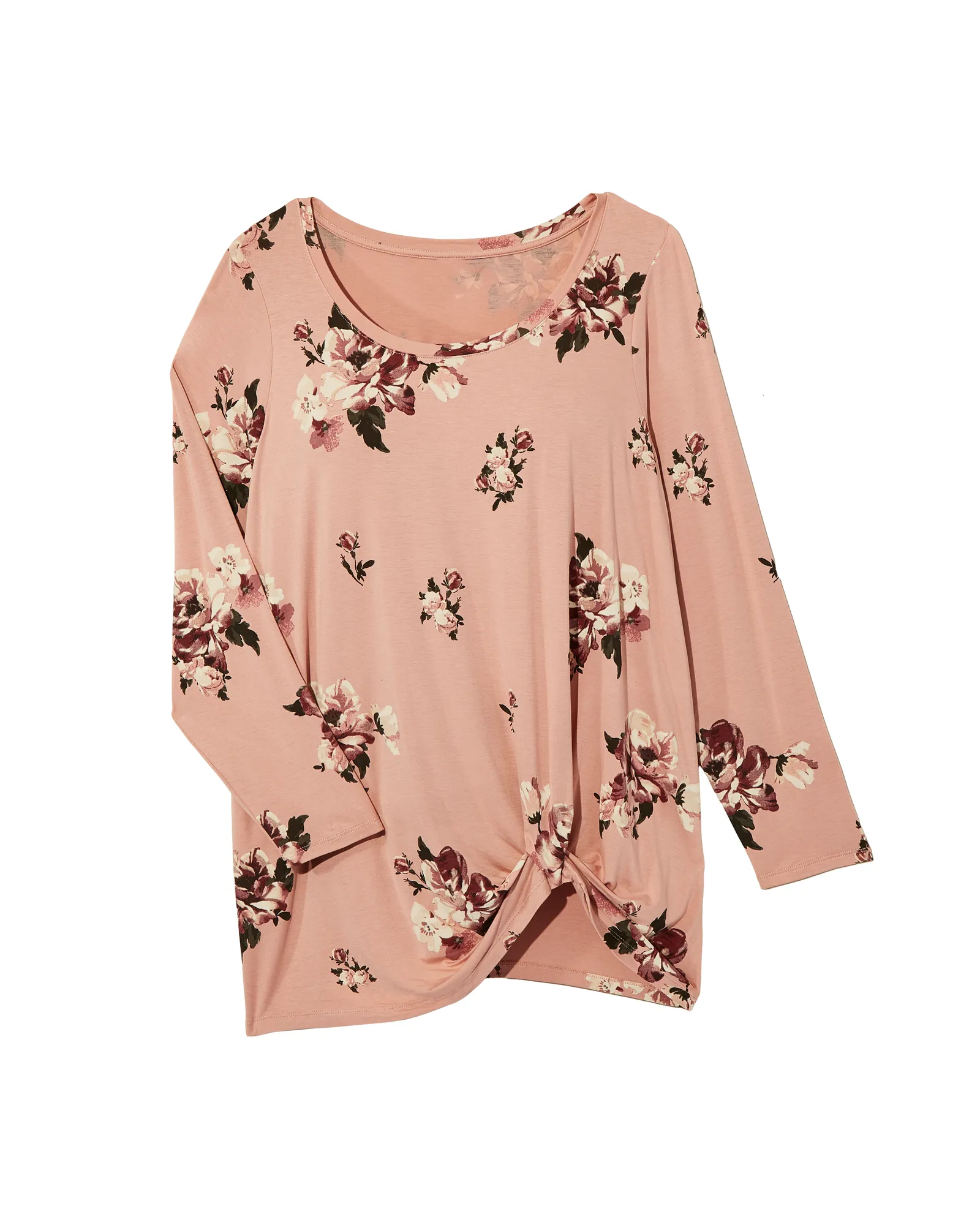 Maria Twist Front Top | Pink / Mauve