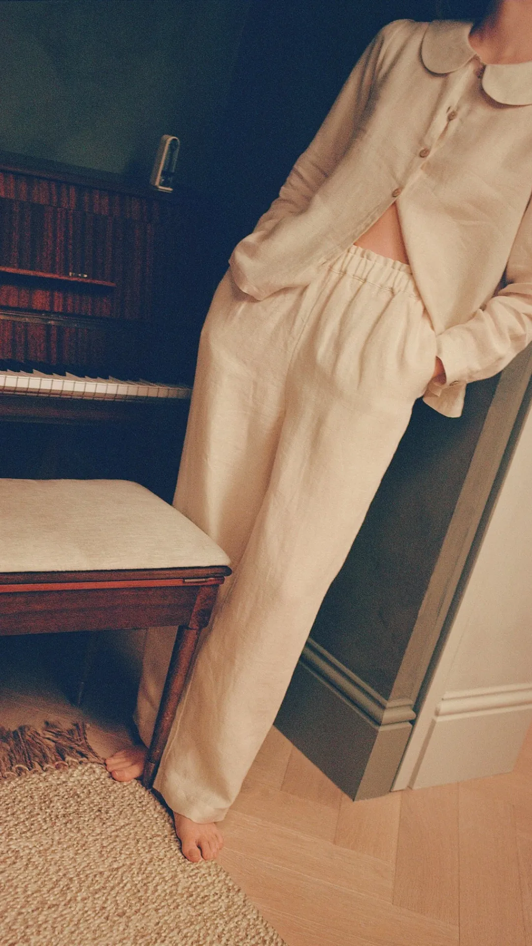 Maya Linen Trousers - Natural