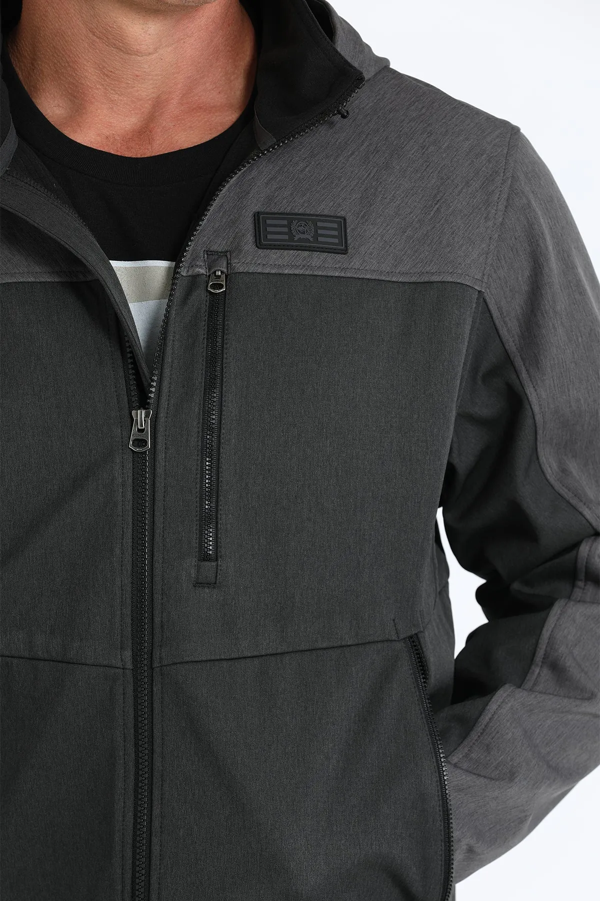 Men's Cinch Hooded Softshell Jacket #MWJ1593002