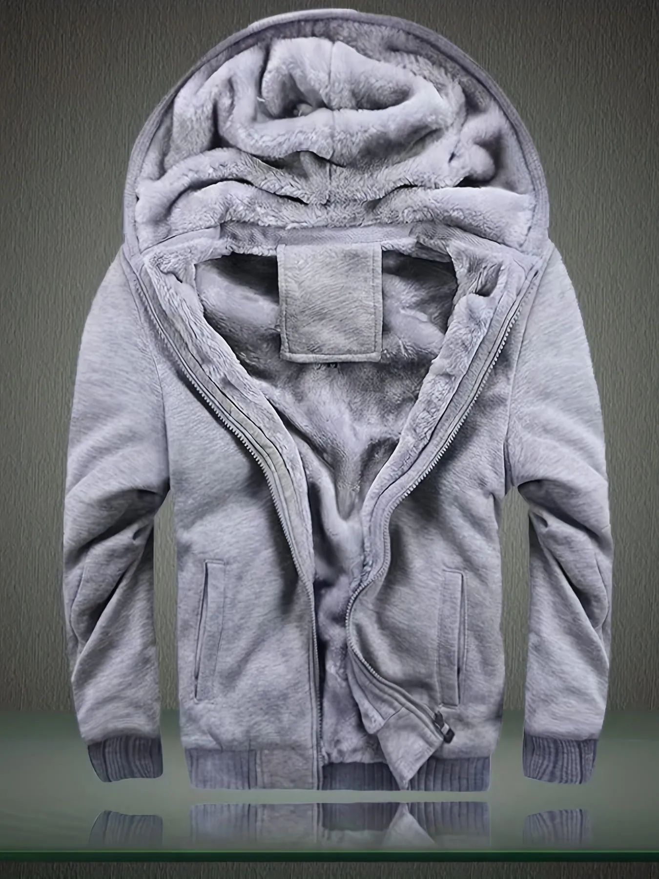 Mens Cozy Fleece Hooded Jacket Ultimate Winter Essential