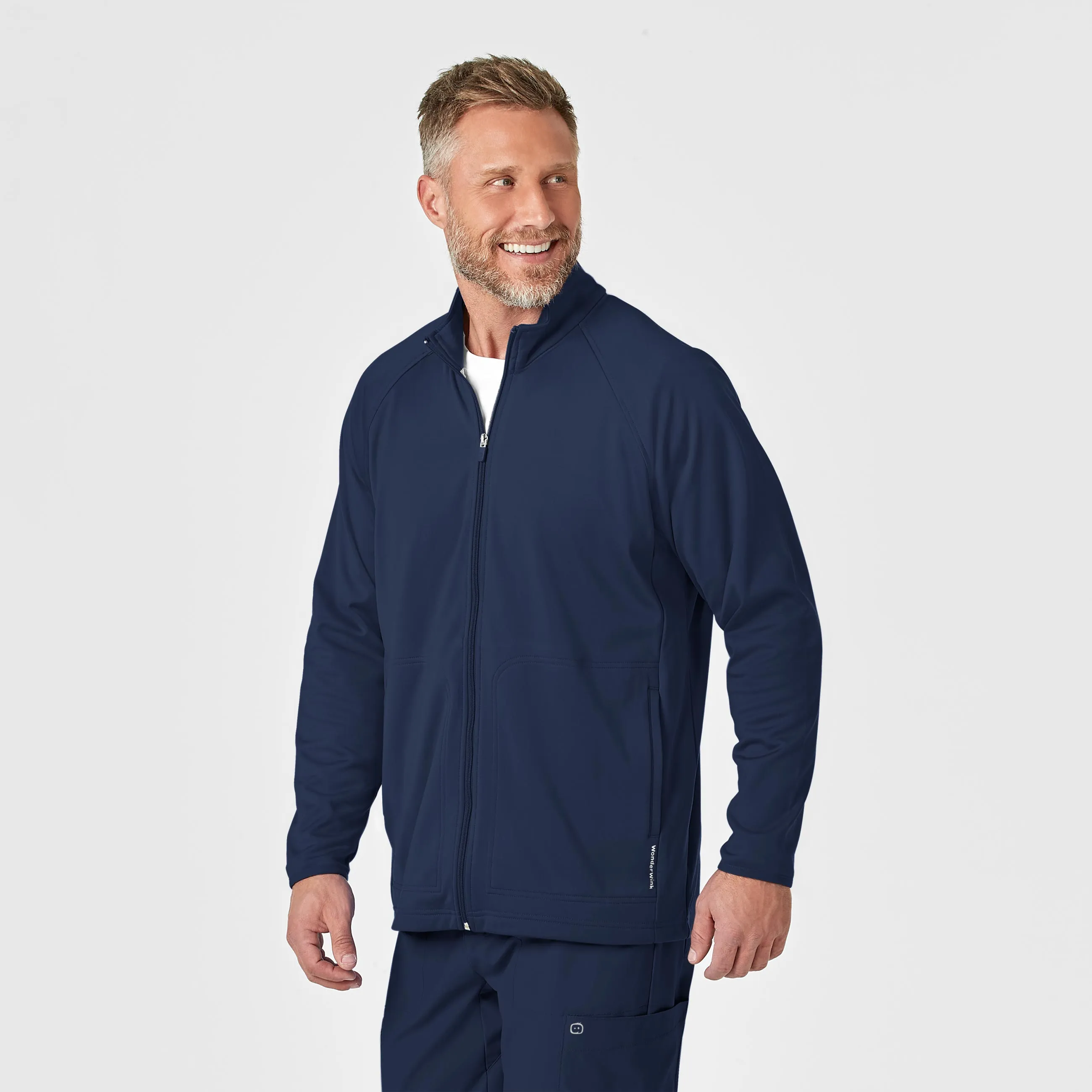 Men's Fleece Full Zip Jacket - Navy