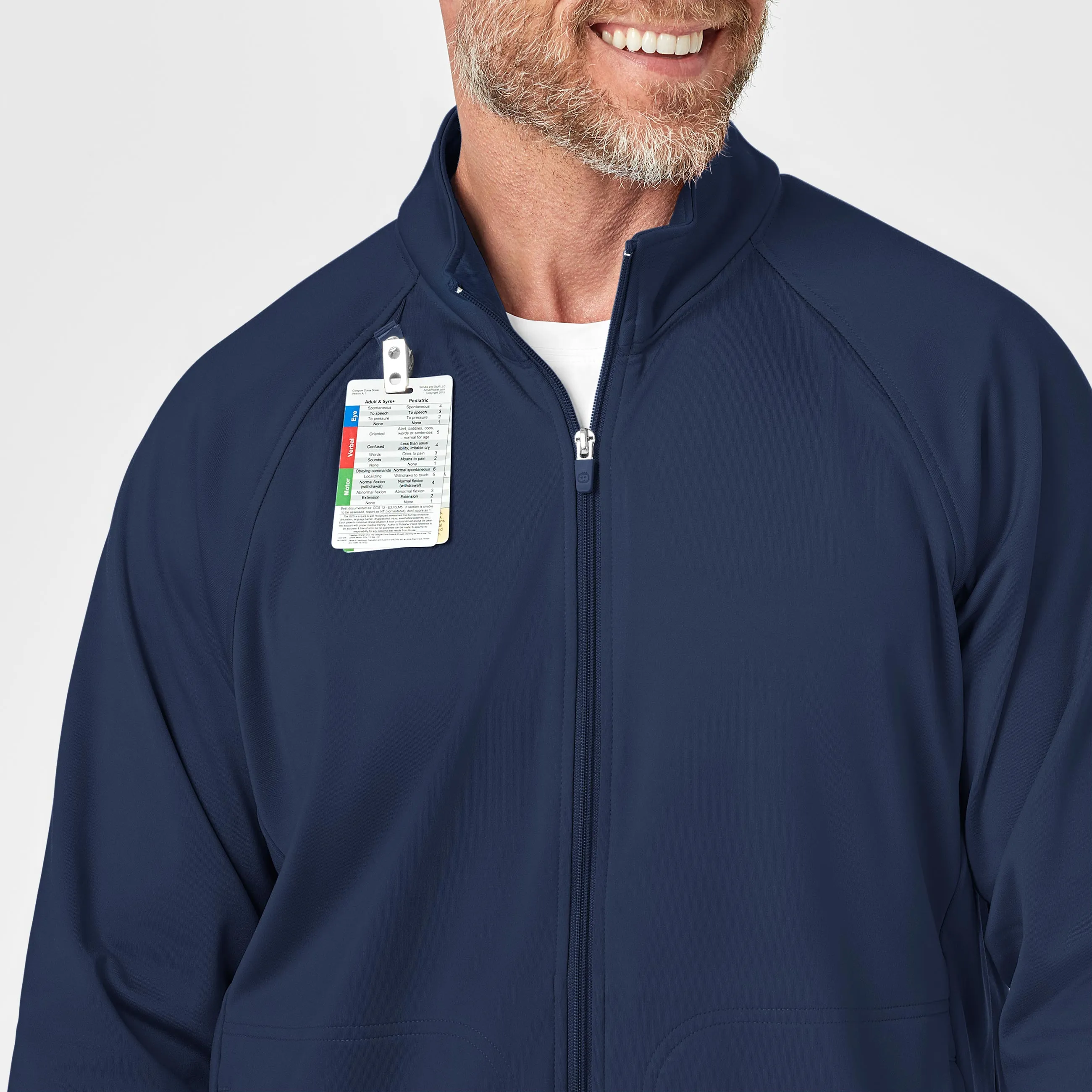 Men's Fleece Full Zip Jacket - Navy