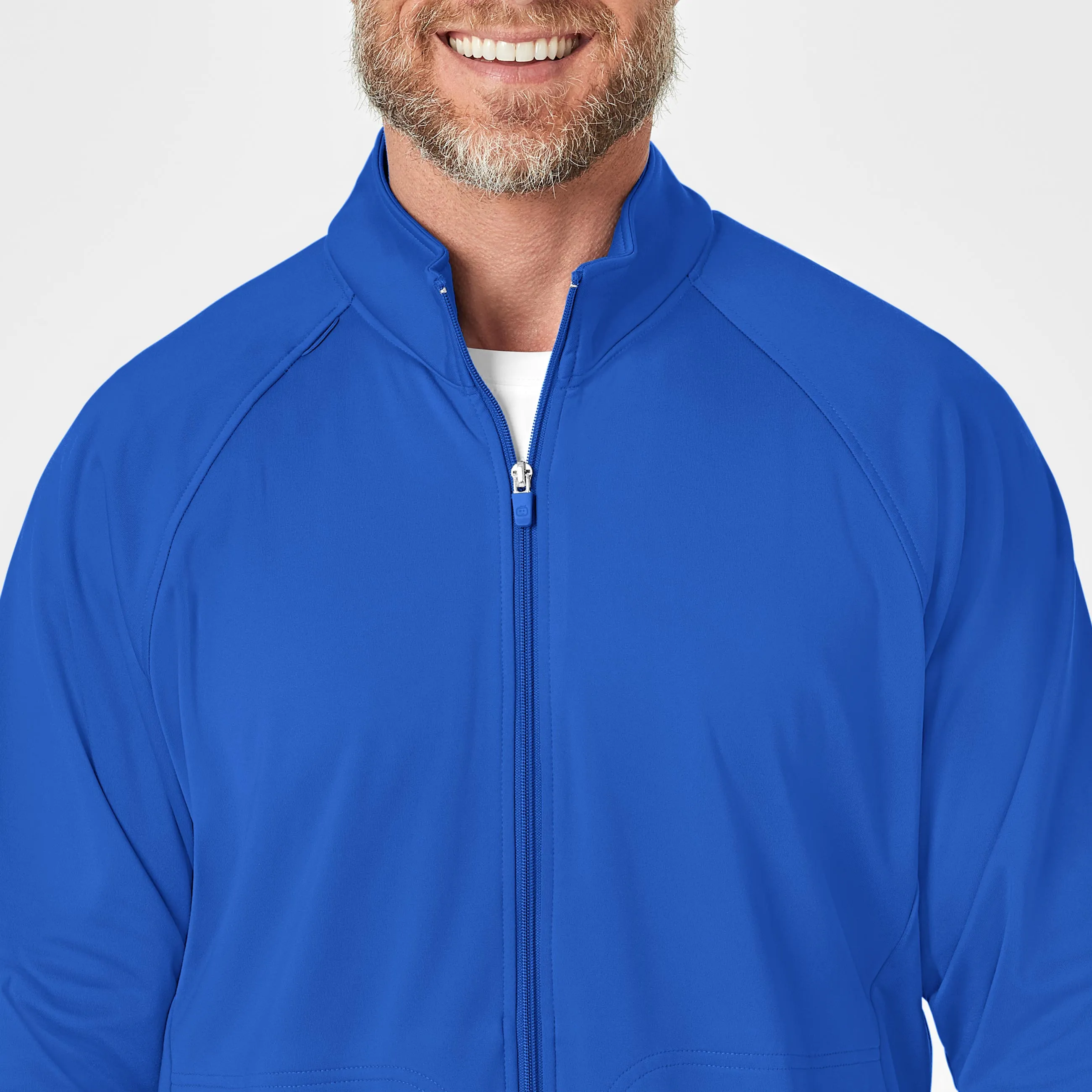 Men's Fleece Full Zip Jacket - Royal