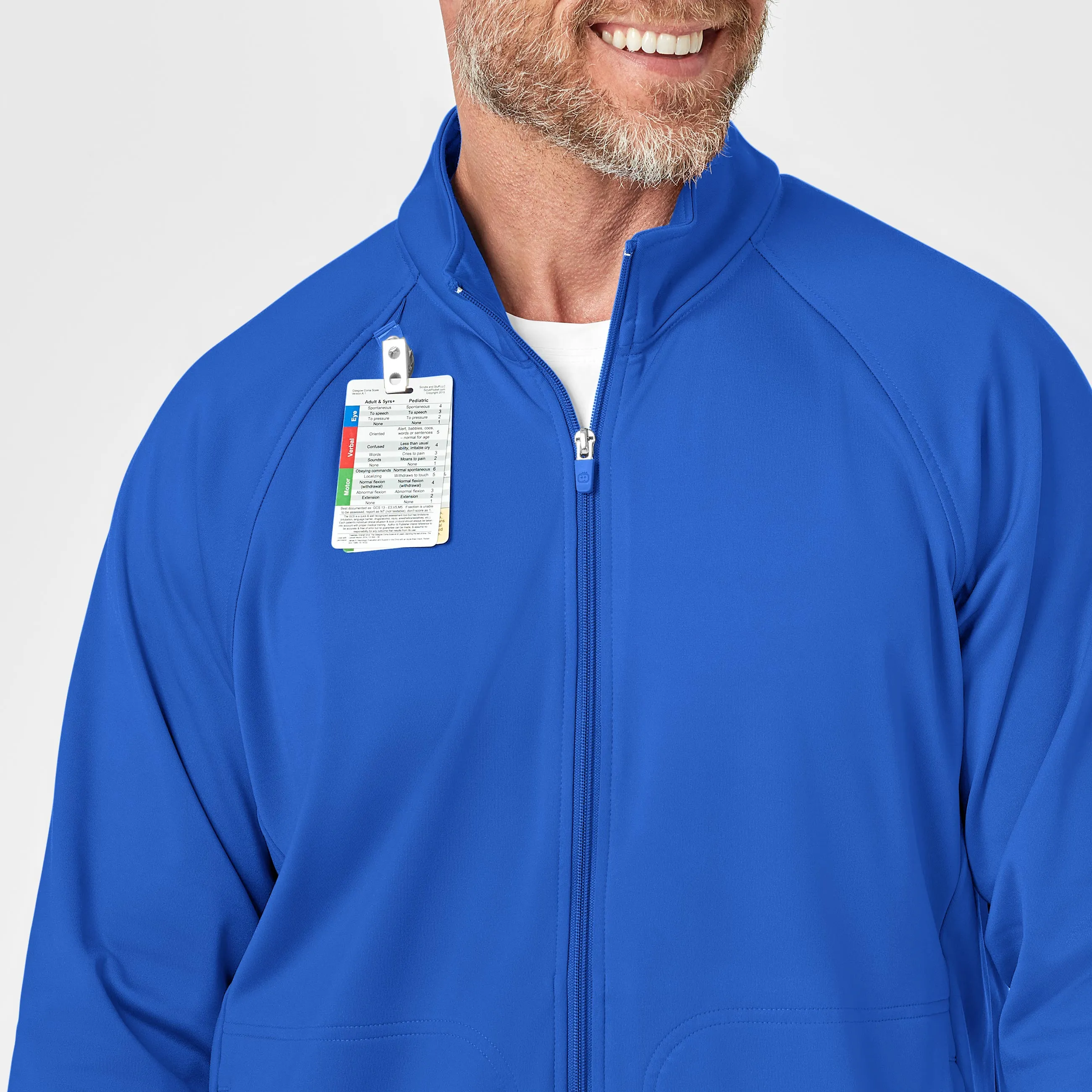 Men's Fleece Full Zip Jacket - Royal