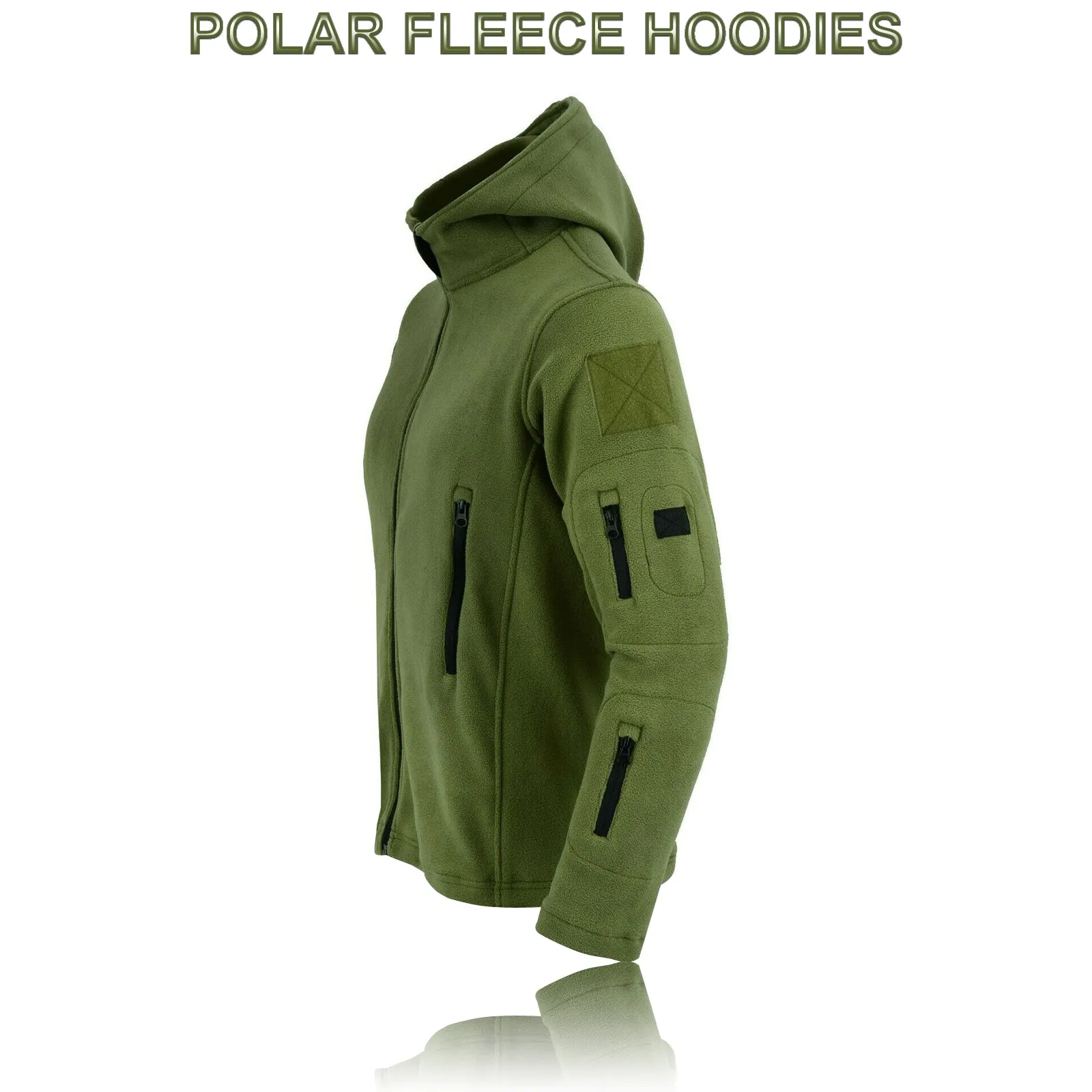 Men's Hooded Tactical Fleece Jacket