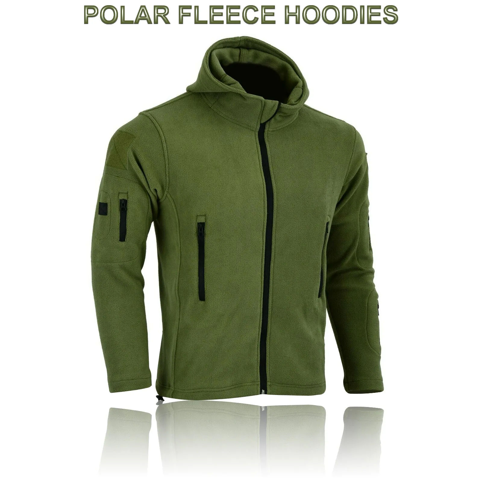 Men's Hooded Tactical Fleece Jacket