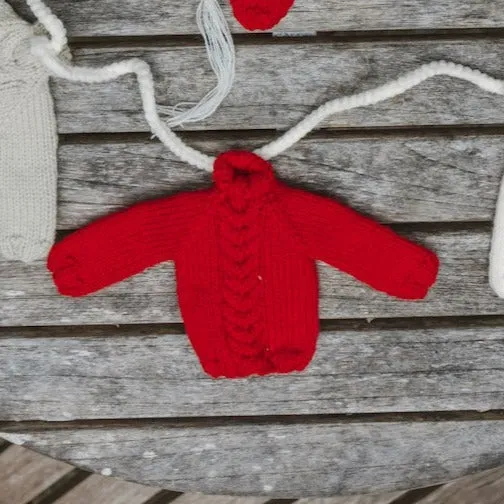 Mini Sweater and Hat Ornaments