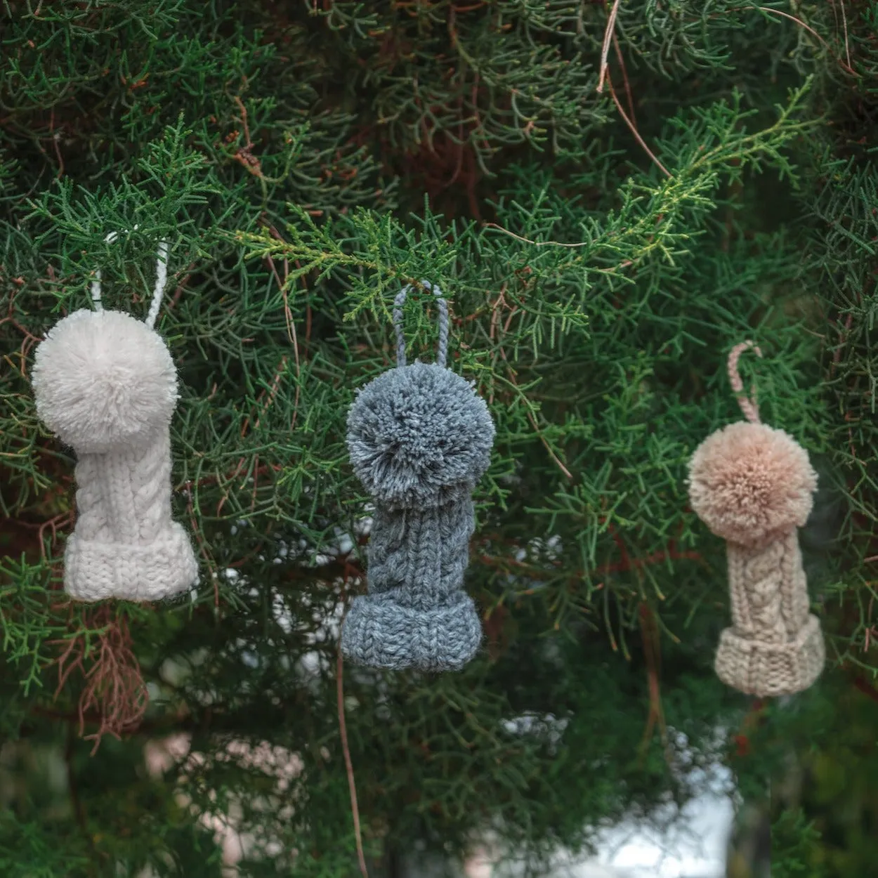 Mini Sweater and Hat Ornaments