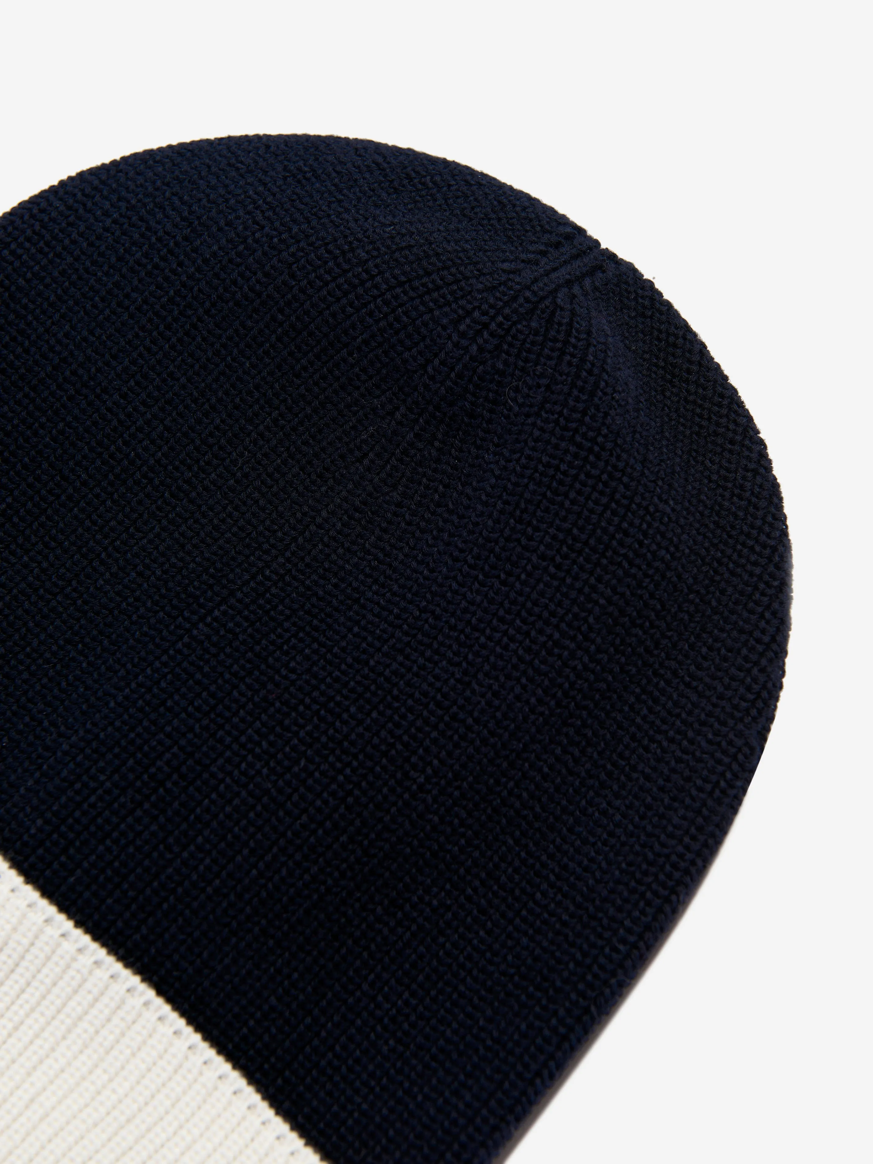 Moncler Enfant Baby Beanie Hat in Navy