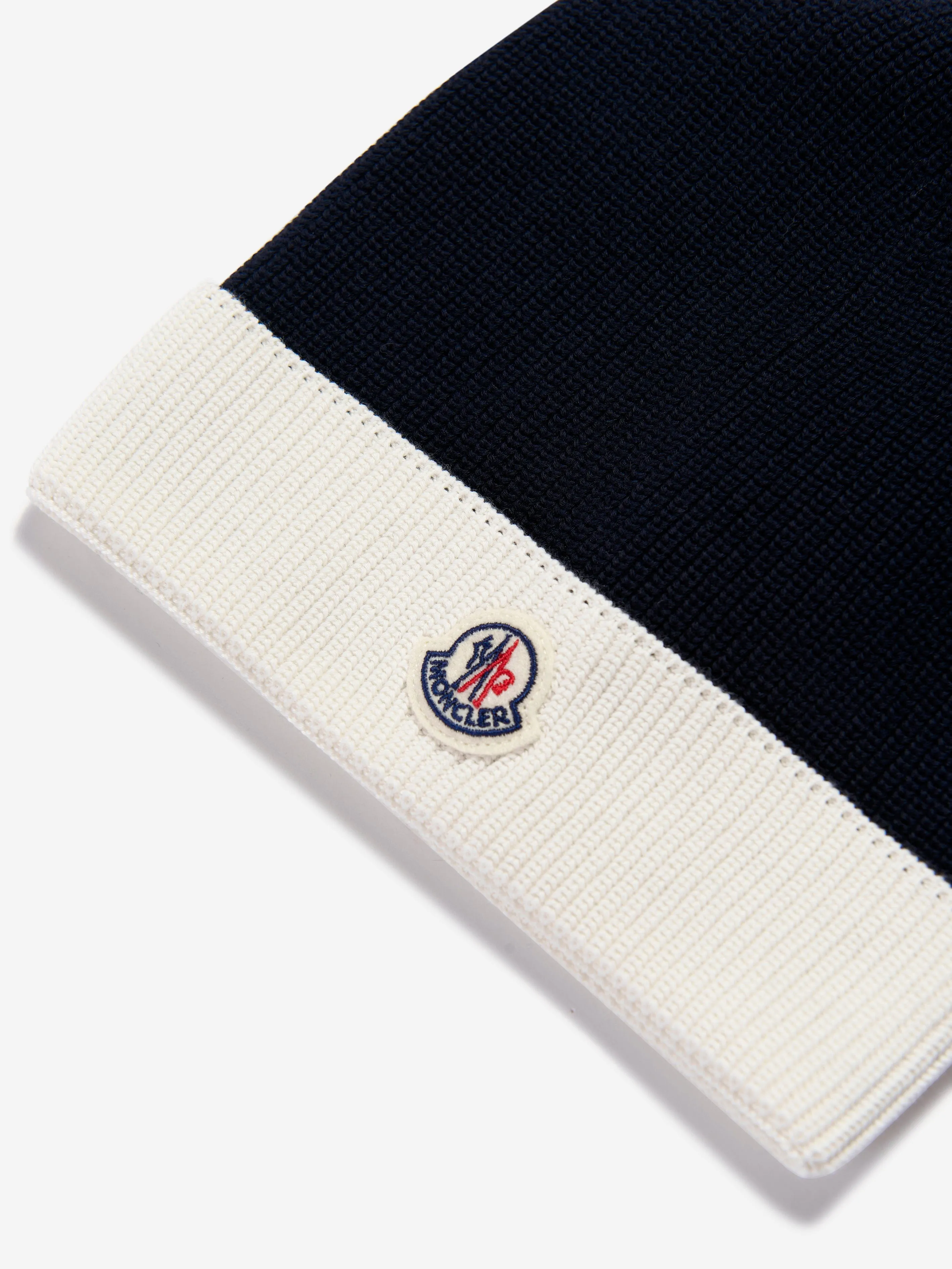 Moncler Enfant Baby Beanie Hat in Navy