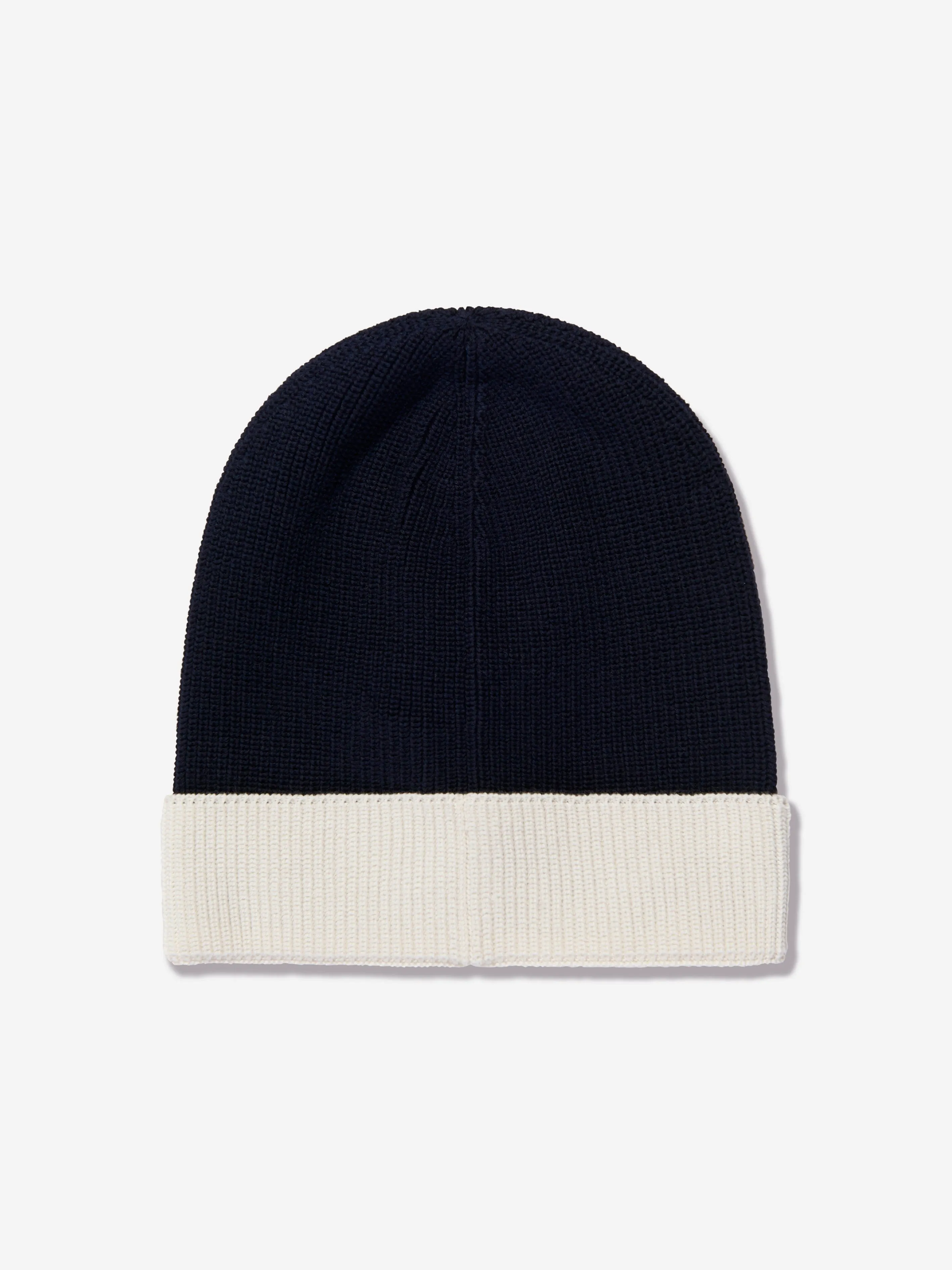 Moncler Enfant Baby Beanie Hat in Navy