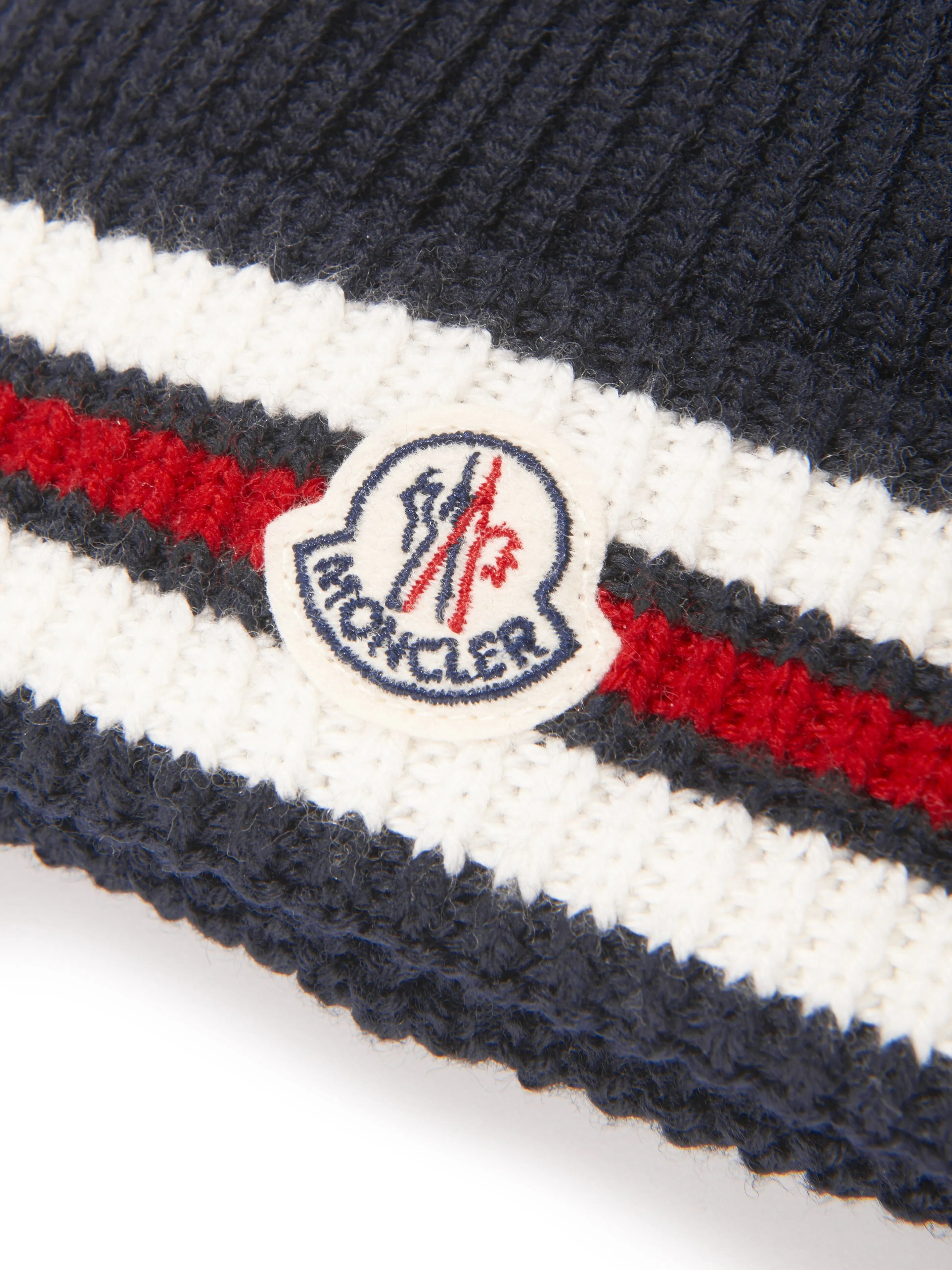 Moncler Enfant Baby Boys Wool Beanie Hat in Navy