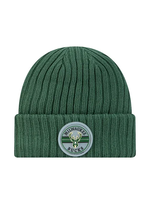 New Era Cuff Milwaukee Bucks Patch Knit Hat