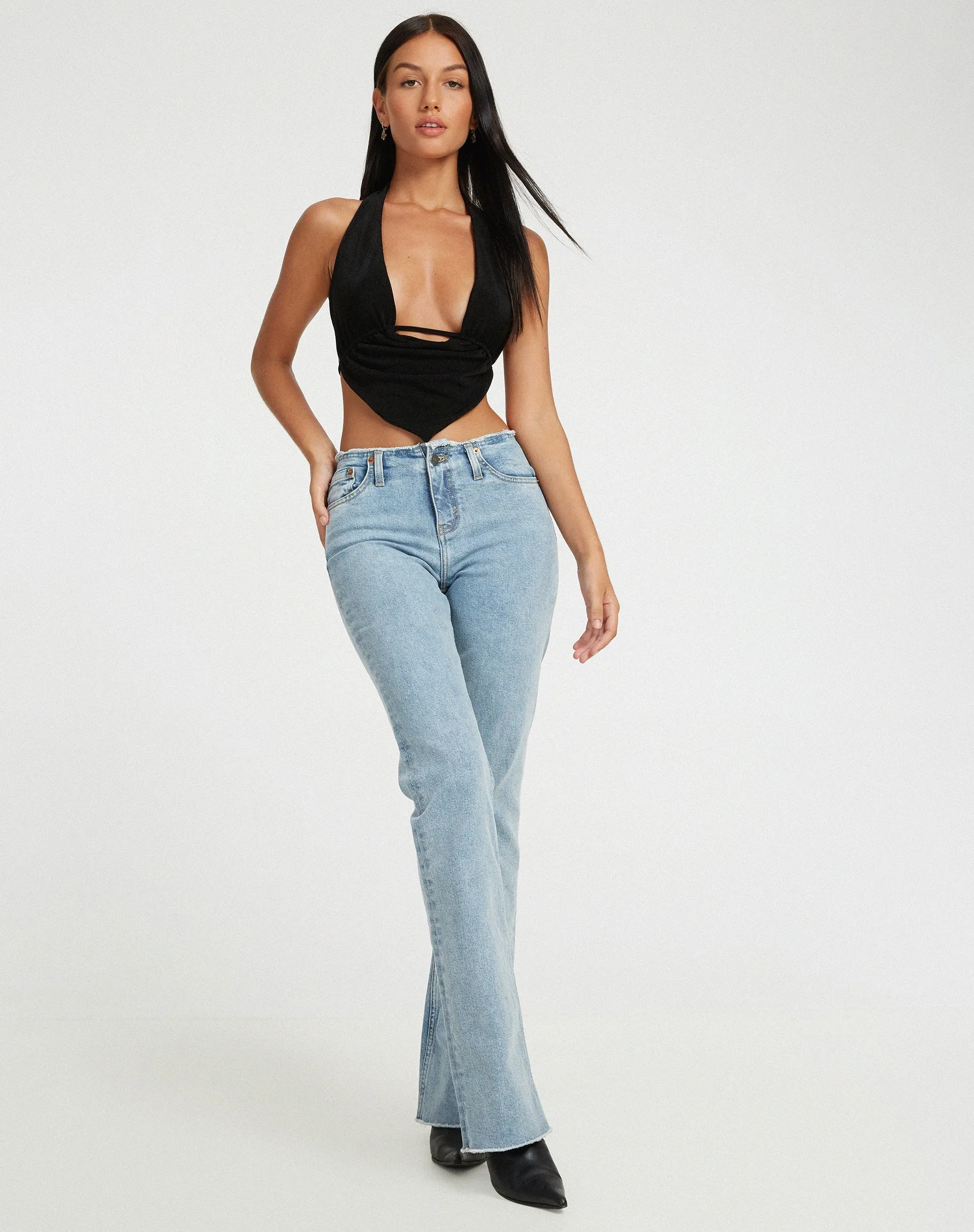 Nindita Crop Top in Black