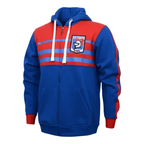 NRL Retro Zip Hoodie - Newcastle Knights - Full Zip - Fleece - Jacket