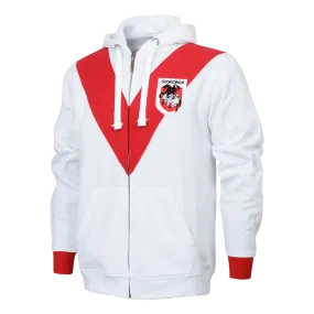 NRL Retro Zip Hoodie - St George Illawarra Dragons - Full Zip - Fleece - Jacket