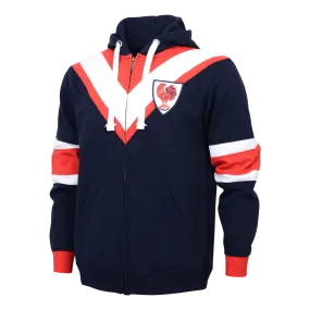 NRL Retro Zip Hoodie - Sydney Roosters - Full Zip - Fleece - Jacket