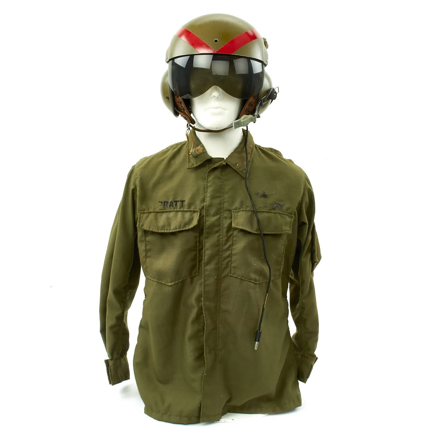 Original U.S. Vietnam War Helicopter Pilot Gentex SPH-4 Helmet with Carry Bag & Named 101st Airborne Jacket