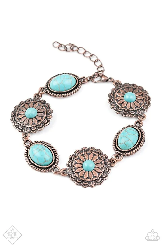 Paparazzi Accessories  - Sage Savannahs #N590/ #LC - Copper Bracelet