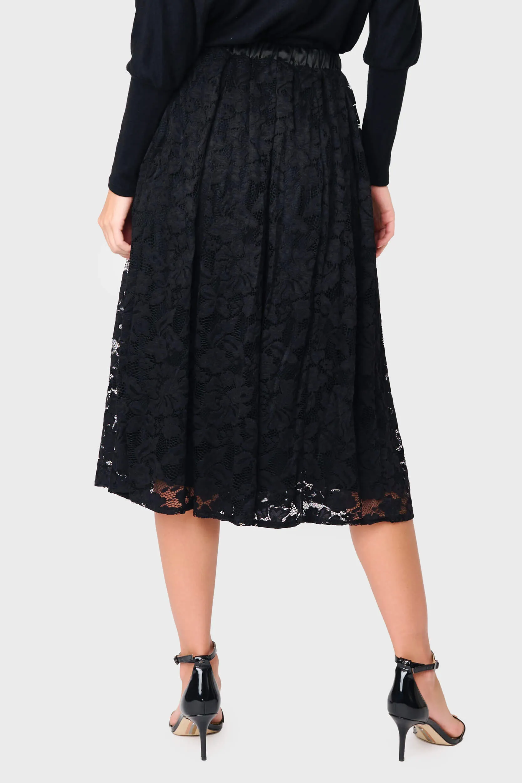 Party Lace Midi Skirt