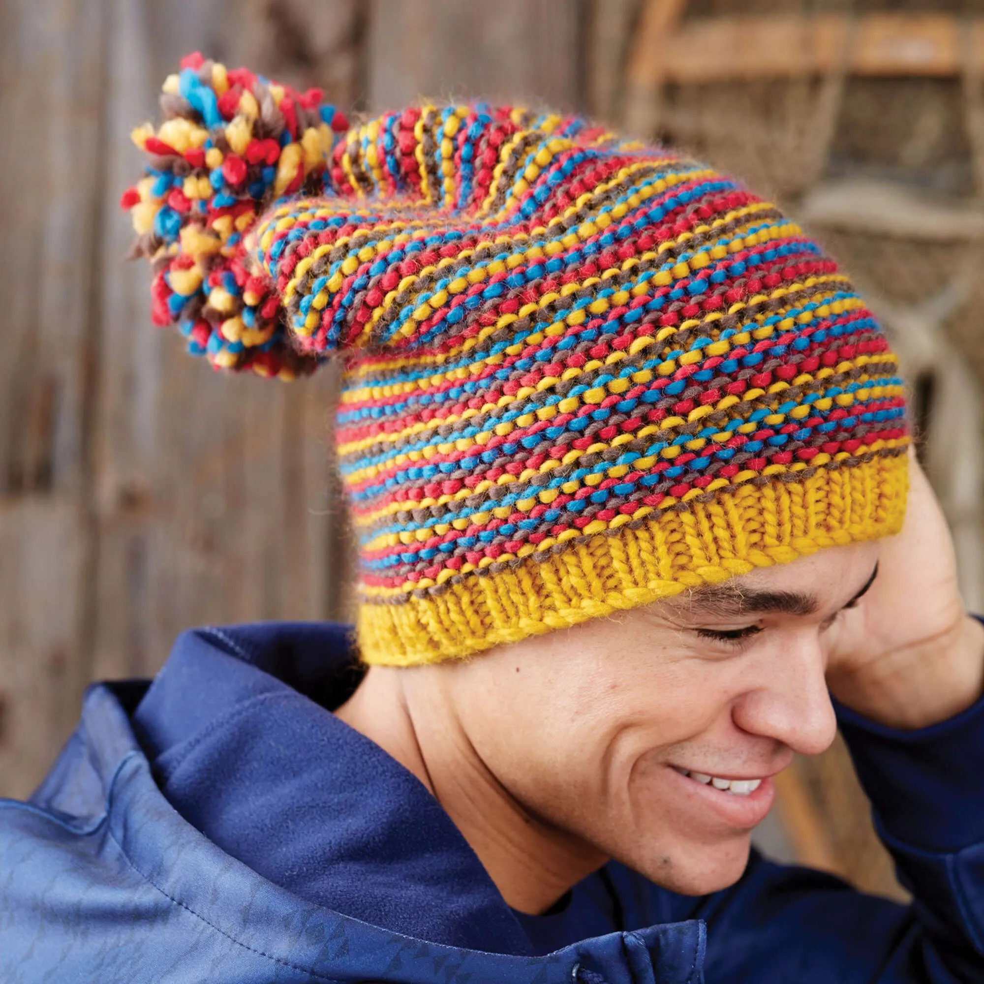 Patons Knit Change Your Stripes Hat