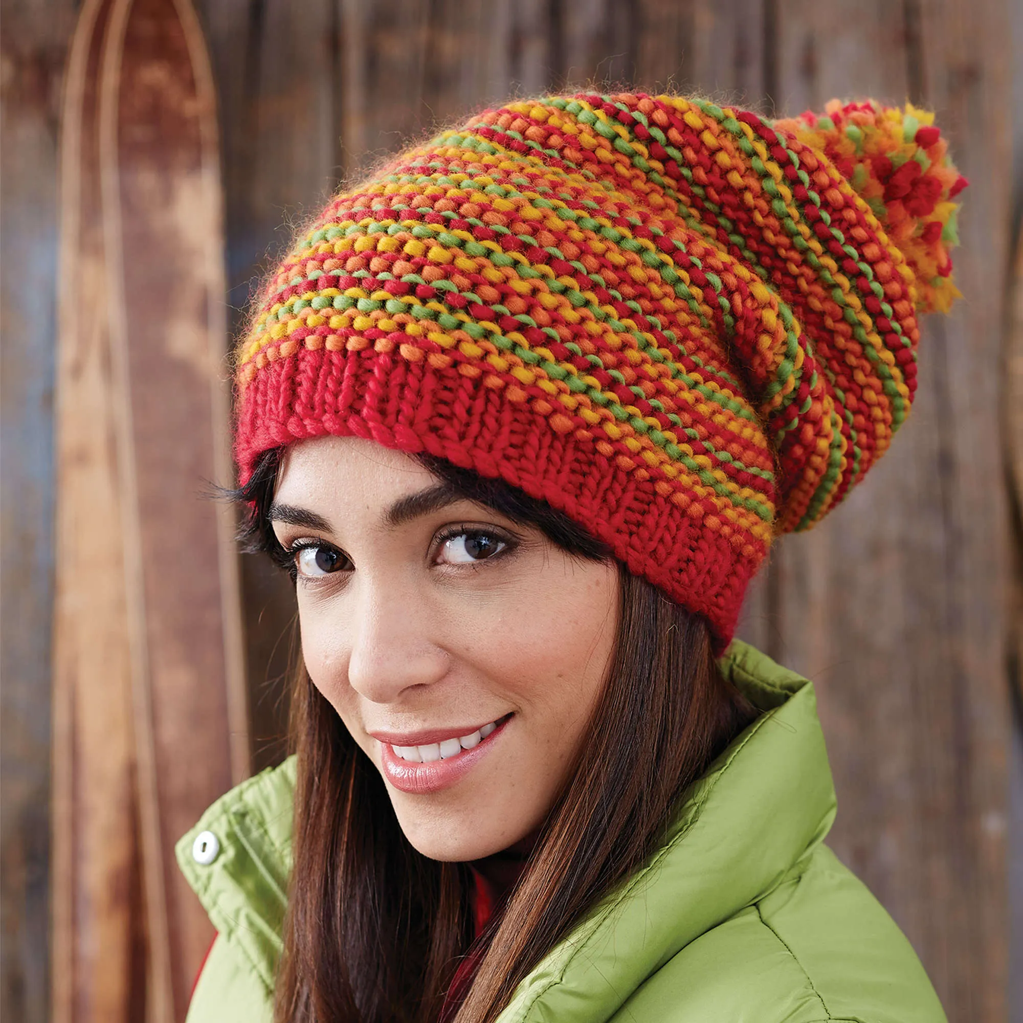 Patons Knit Change Your Stripes Hat