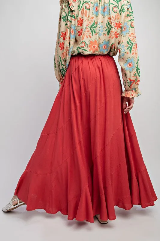 Poppy Linen Maxi Skirt