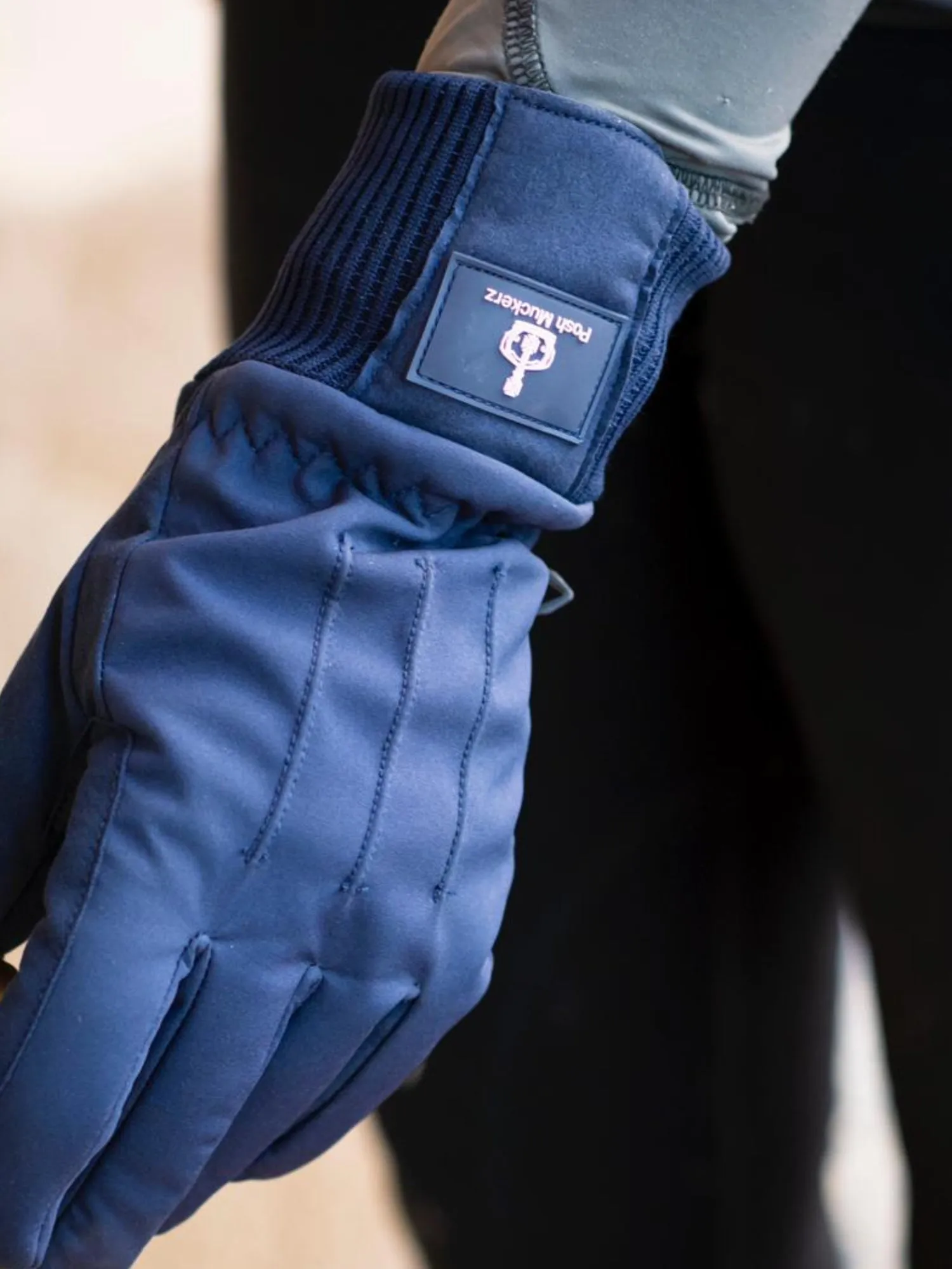 Posh Muckerz® ORIGINAL NAVY / NAVY CONTRAST Riding Gloves