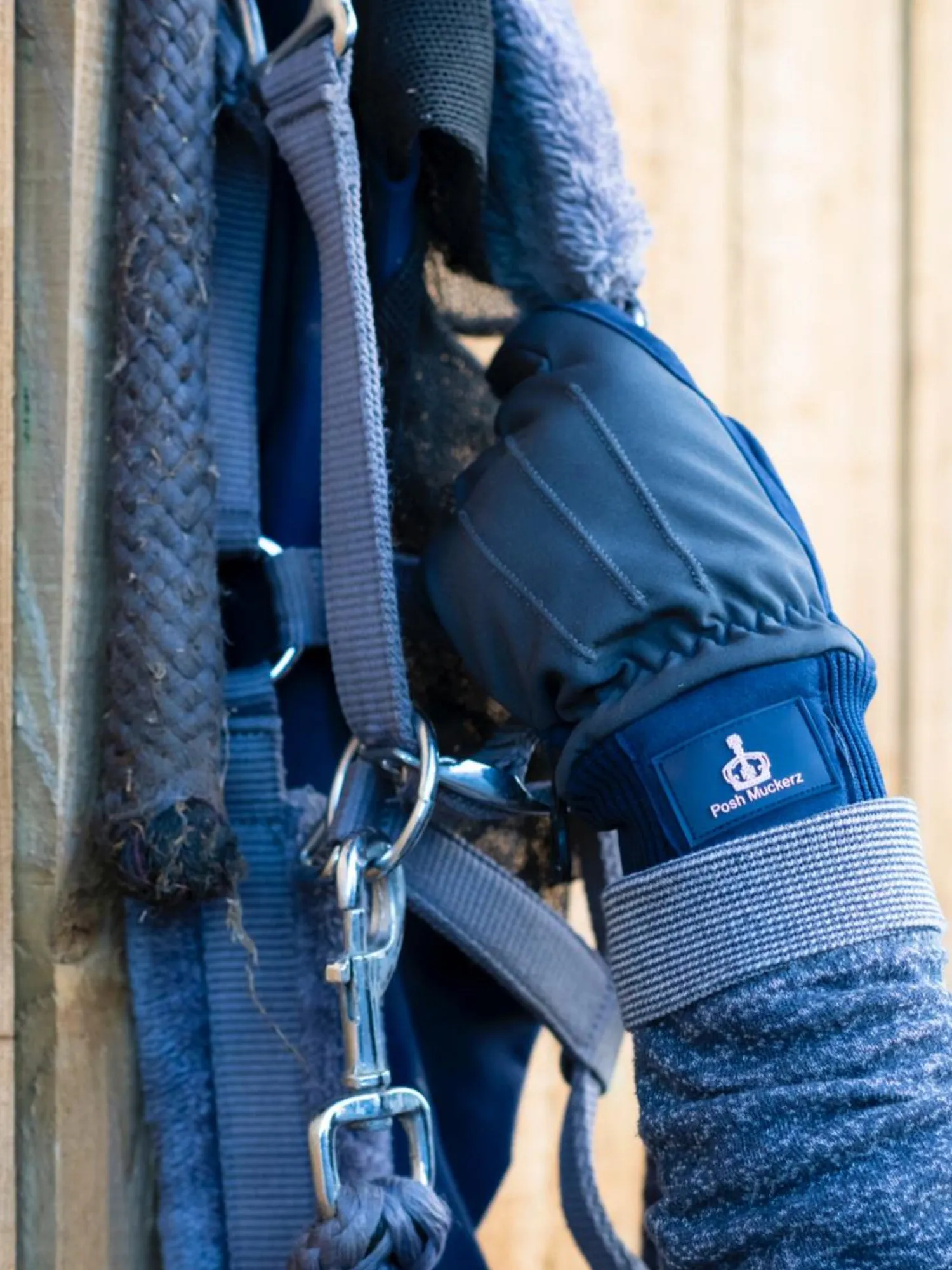 Posh Muckerz® ORIGINAL NAVY / NAVY CONTRAST Riding Gloves