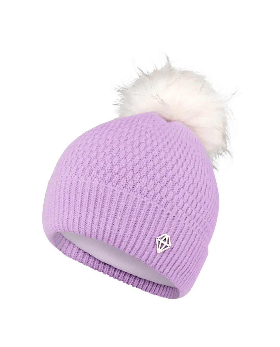 PURE GOLF Greta Waterproof Bobble Hat Lilac