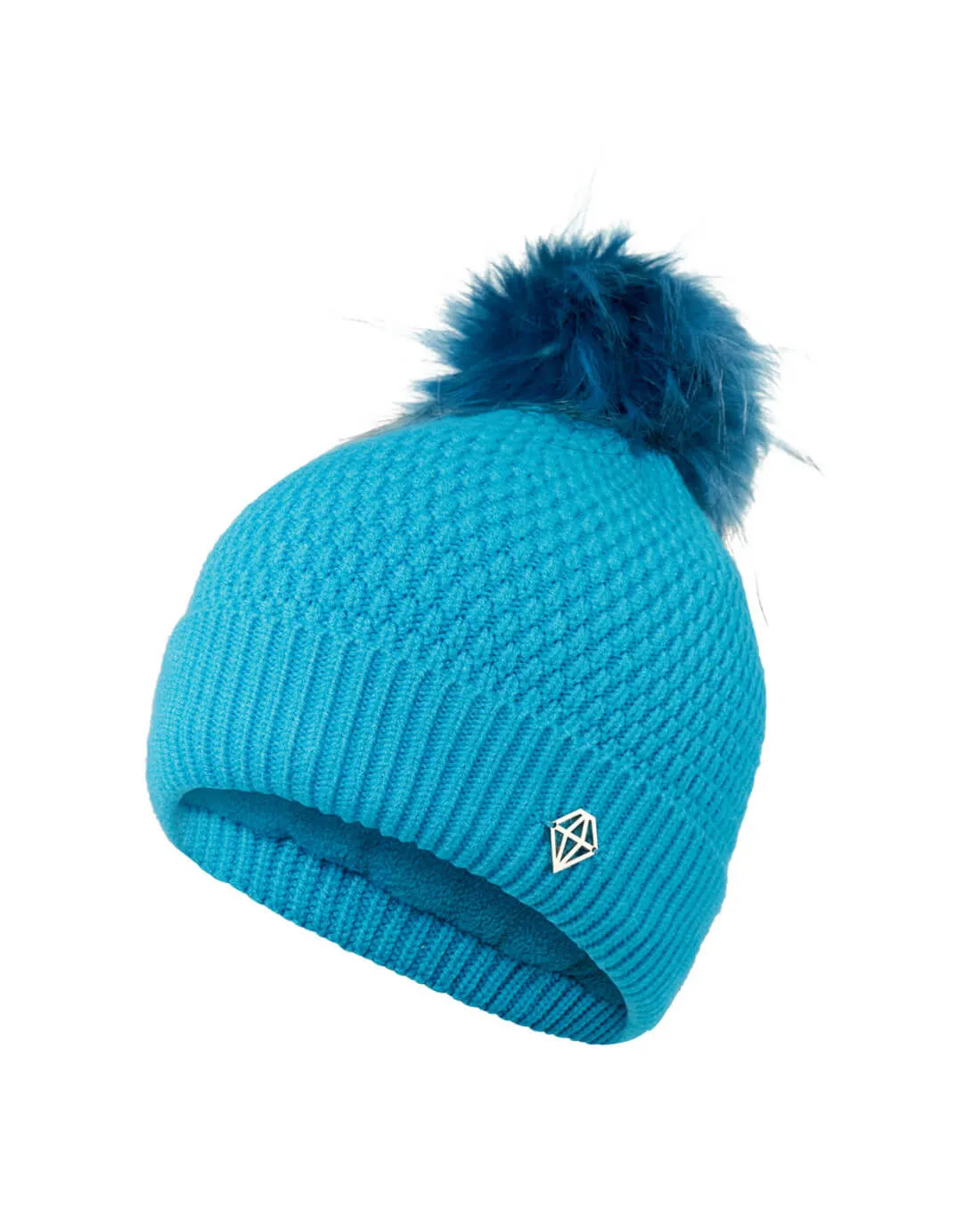 PURE GOLF Greta Waterproof Bobble Hat Tourmaline Blue