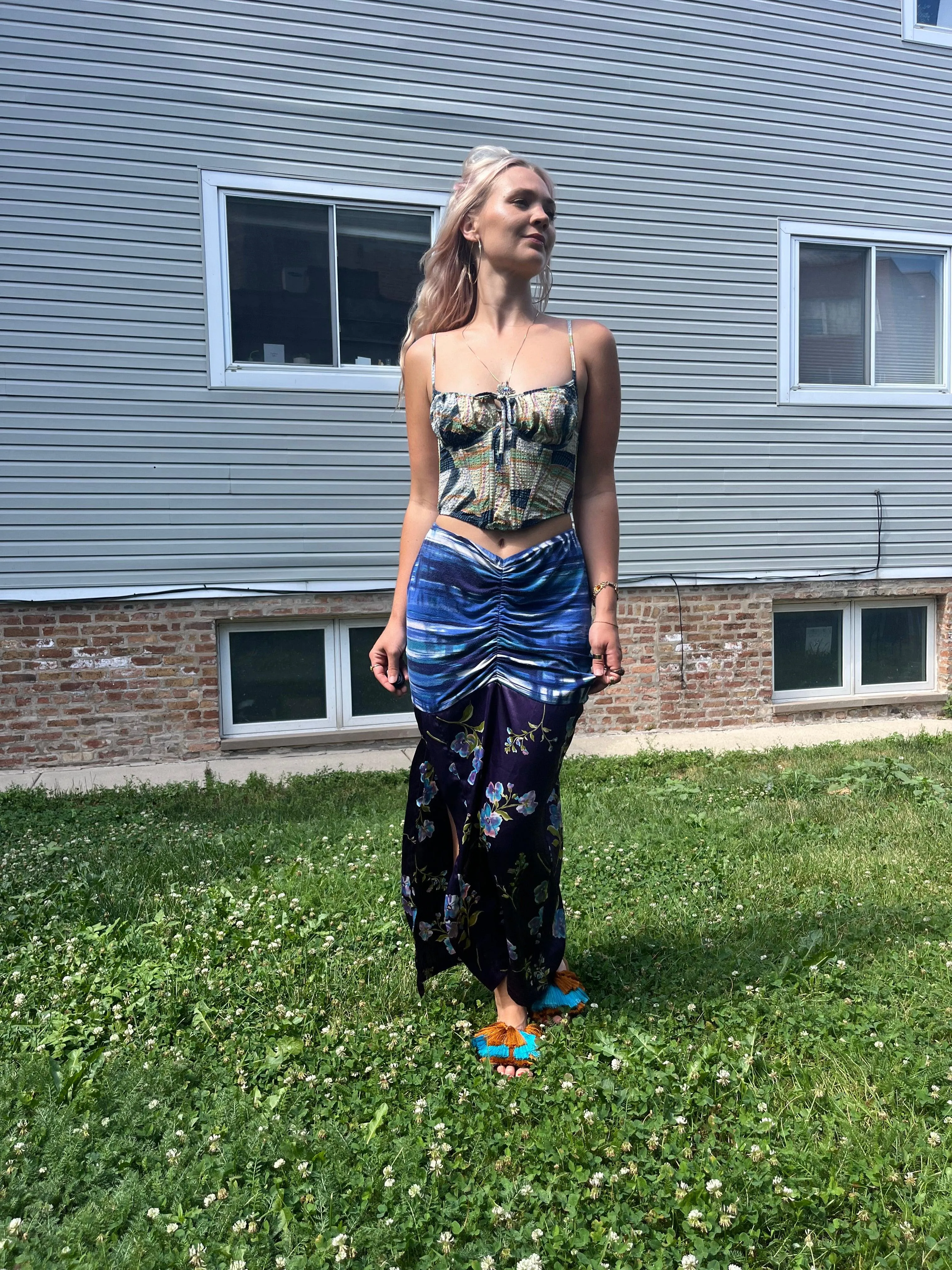 Reclaimed Mind Stands Still Maxi Skirt