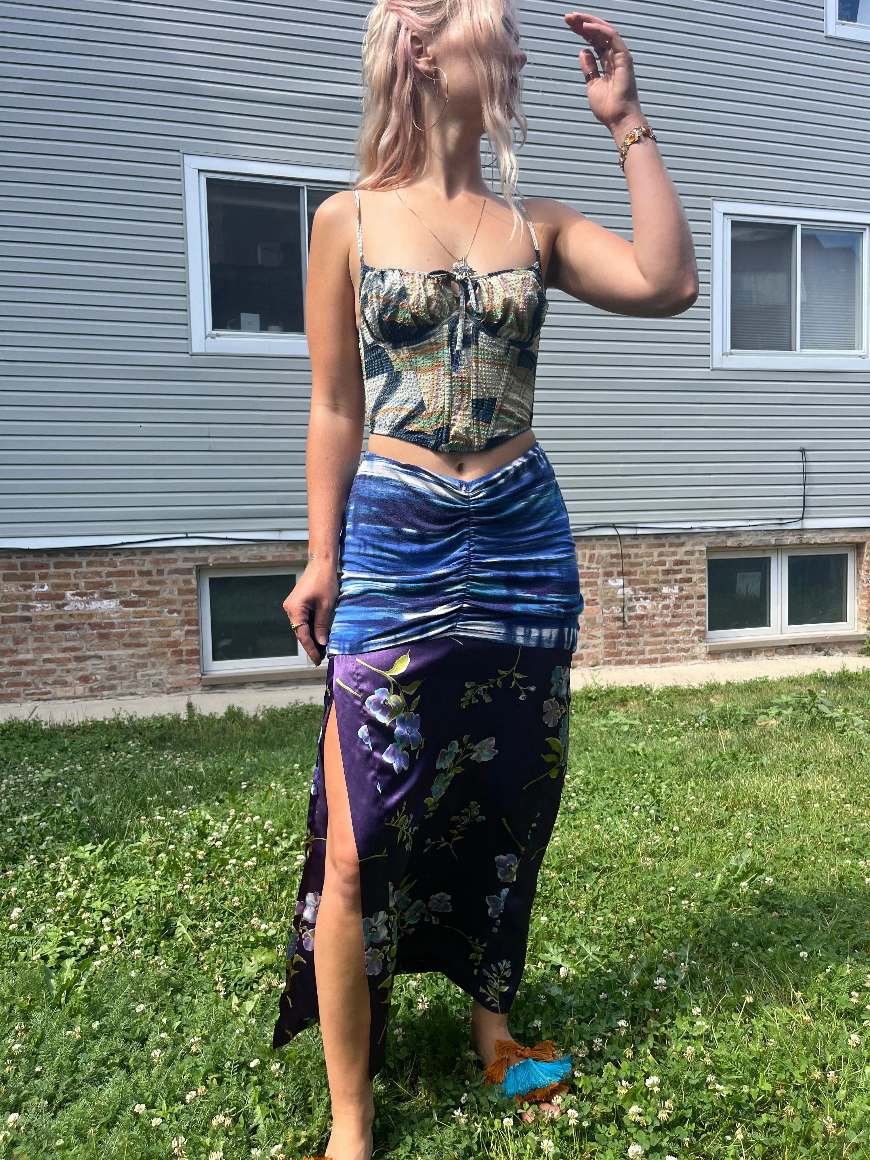 Reclaimed Mind Stands Still Maxi Skirt