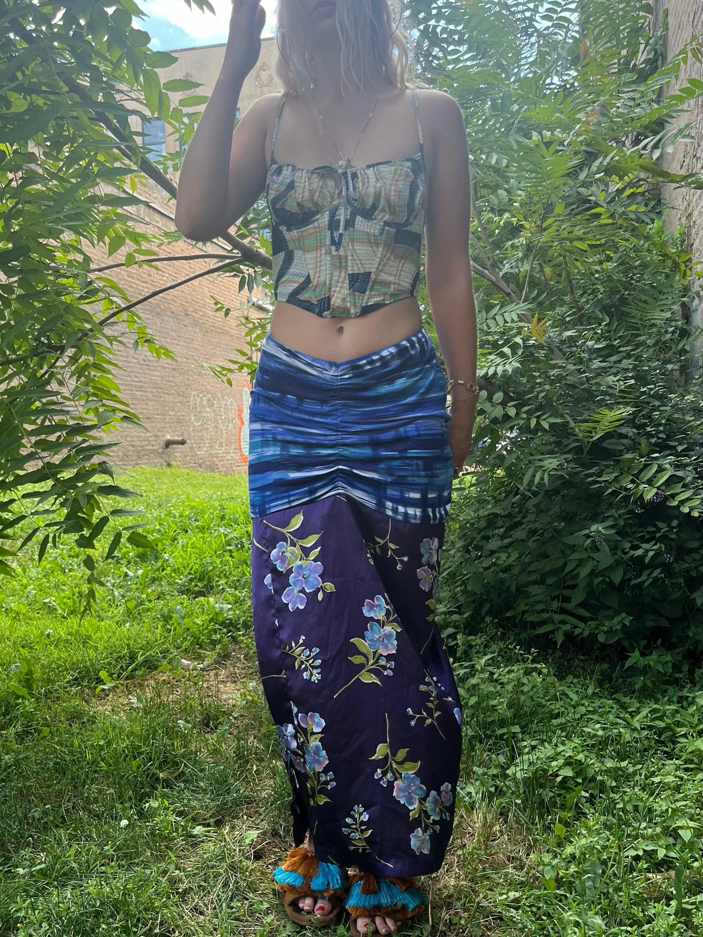 Reclaimed Mind Stands Still Maxi Skirt