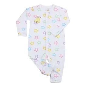 Romper White Colourful Star