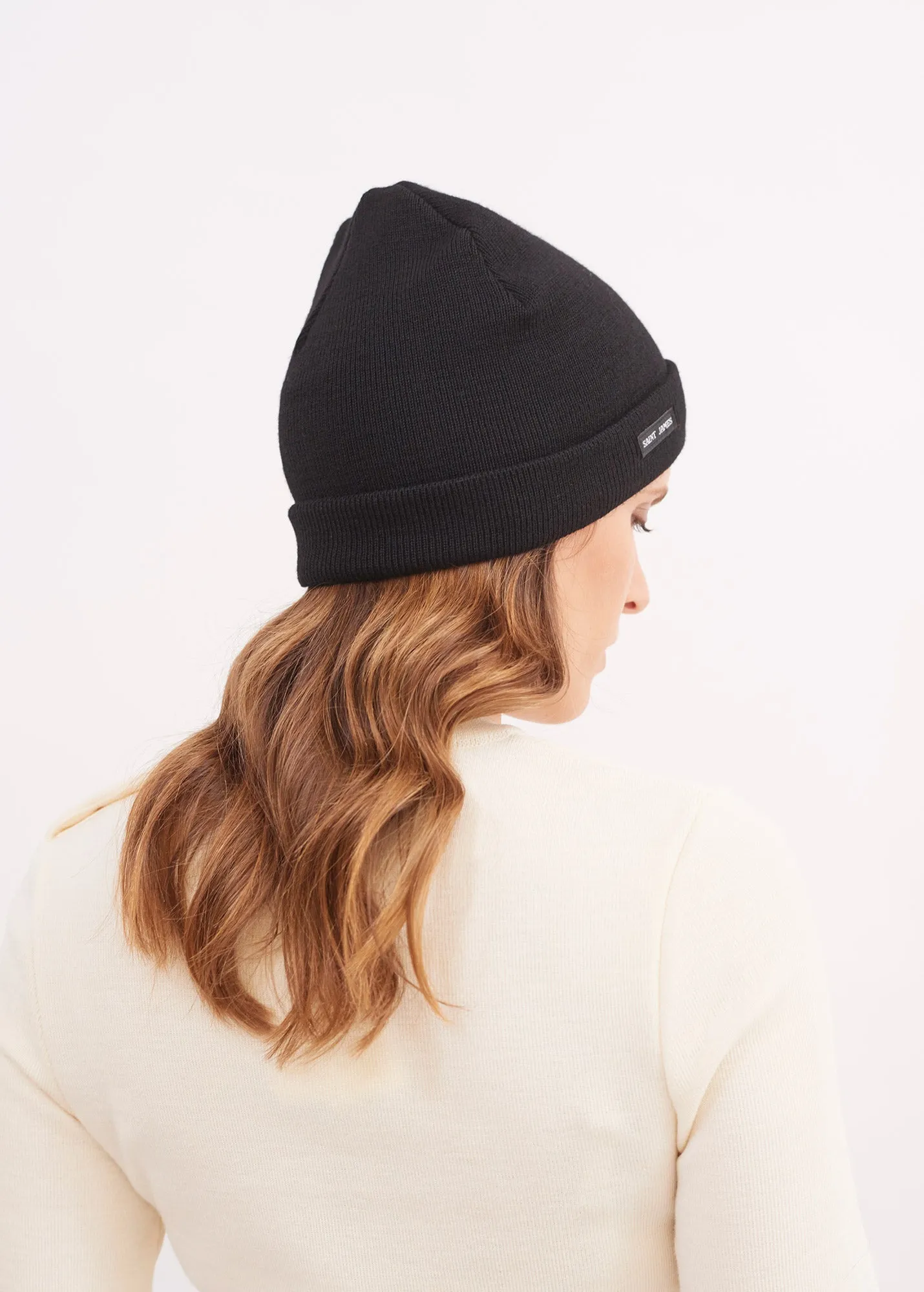 Sailor hat - in pure new wool (NOIR)