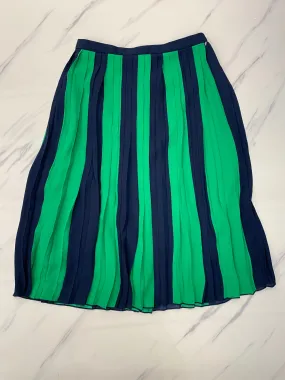 Skirt Midi By J. Crew In Blue & Green, Size: 4p