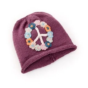 Soft Purple Peace Hat 0-6mos