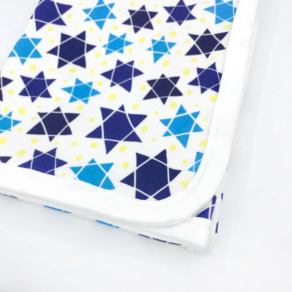 Star of David Newborn Hat & Blanket Baby Gift Set