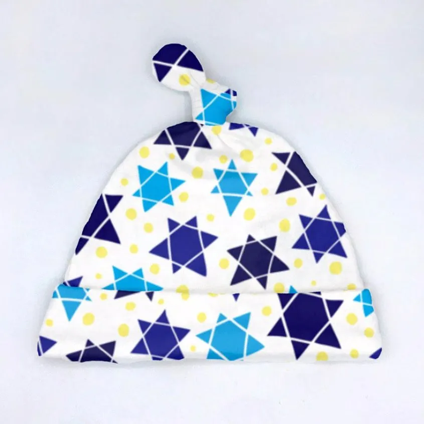 Star of David Newborn Hat & Blanket Baby Gift Set