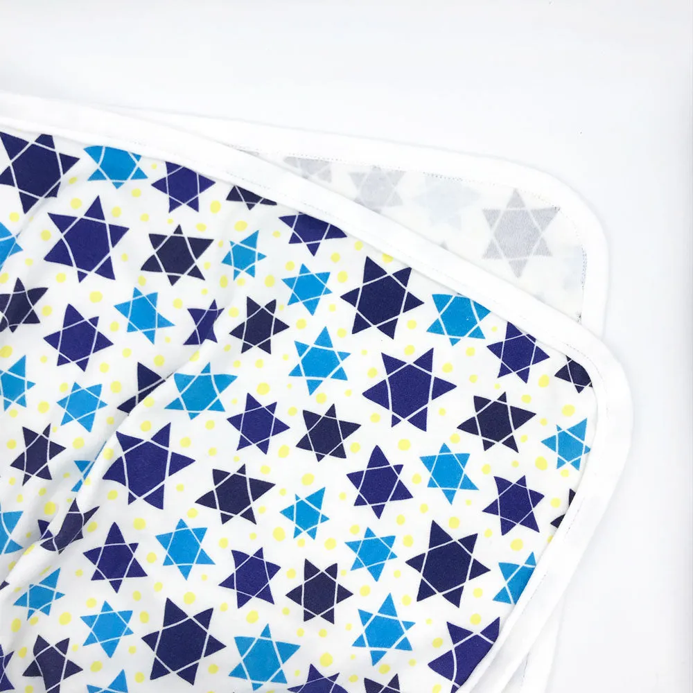 Star of David Newborn Hat & Blanket Baby Gift Set