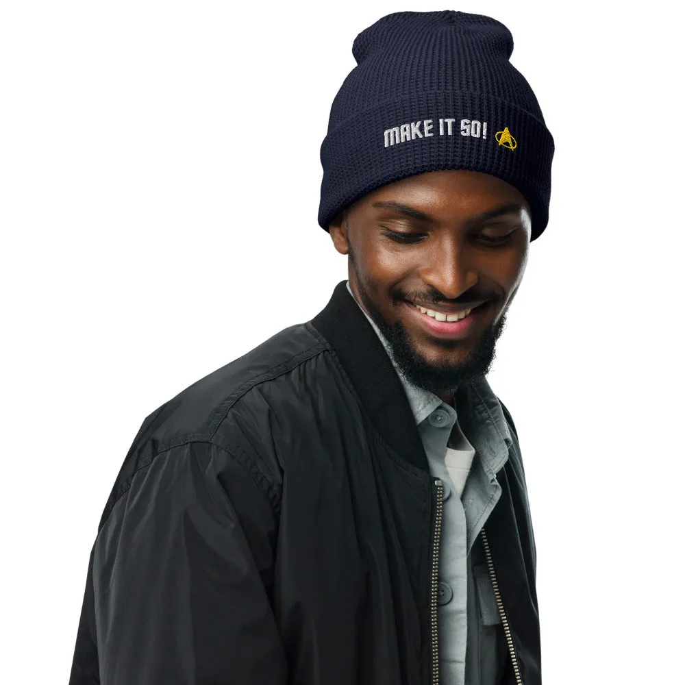 Star Trek: The Next Generation Make It So! Embroidered Waffle Beanie