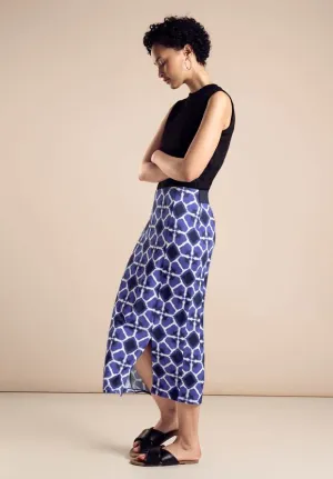 Street One printed jersey midi skirt 361506