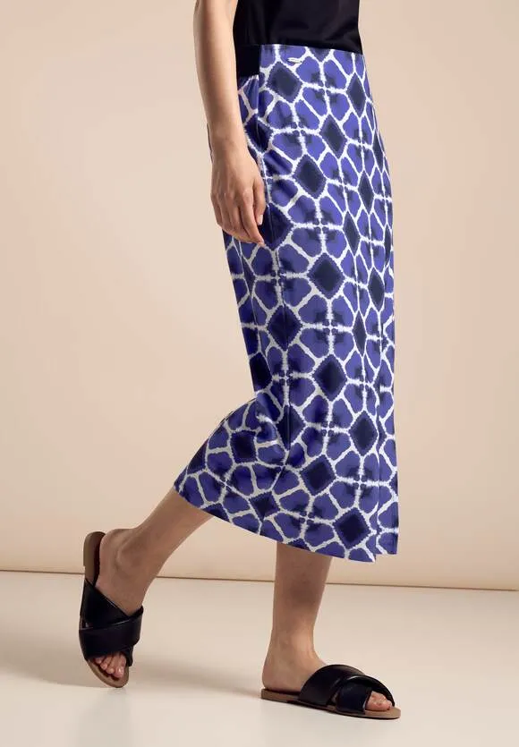 Street One printed jersey midi skirt 361506