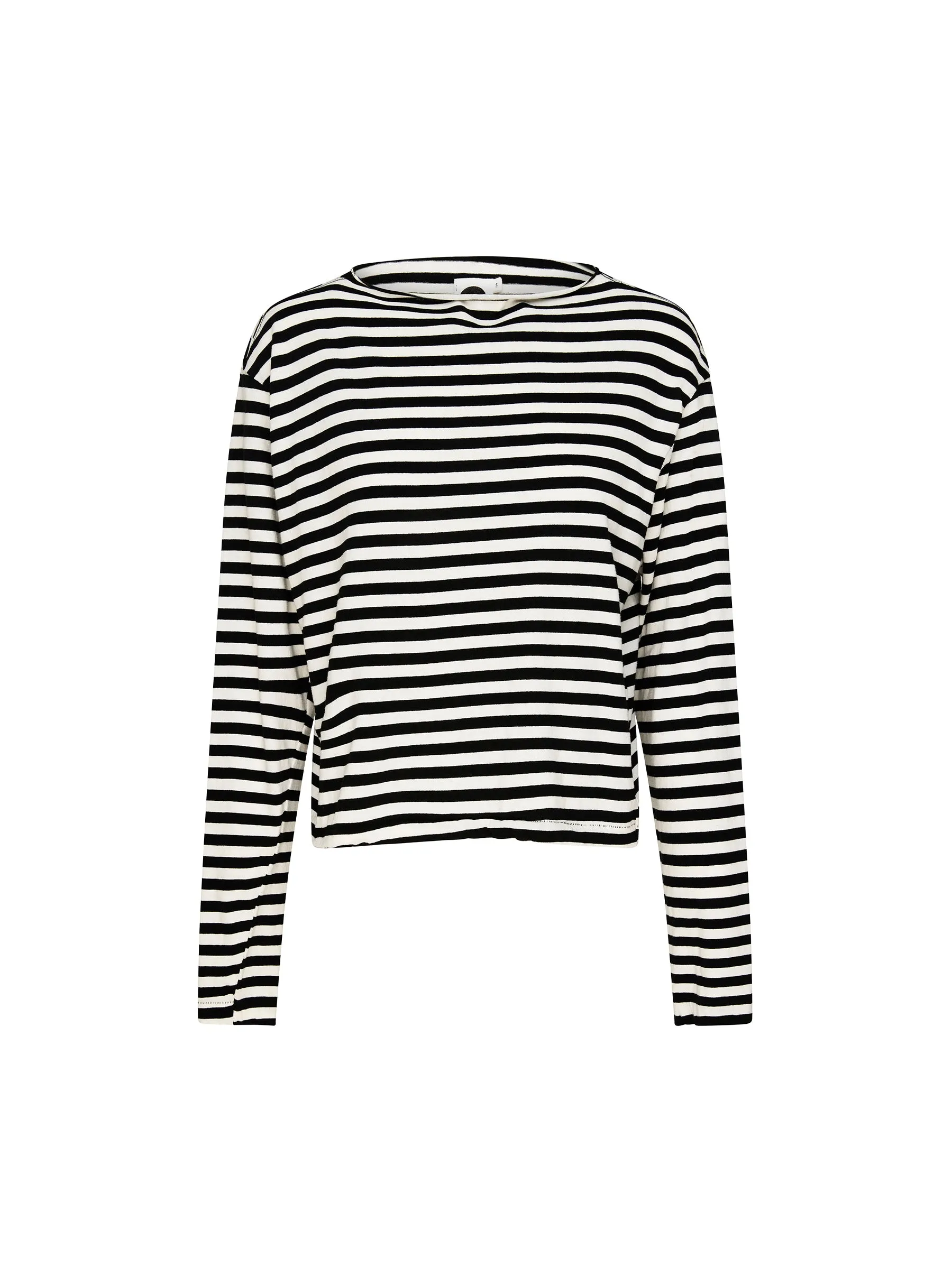 stripe boxy long sleeve t.shirt