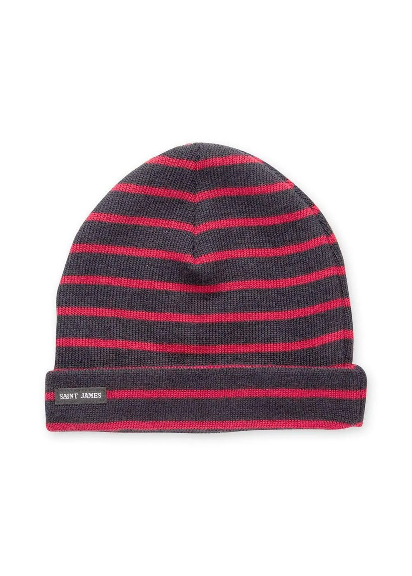 Striped sailor hat - in pure new wool (NAVY/MEDOC)