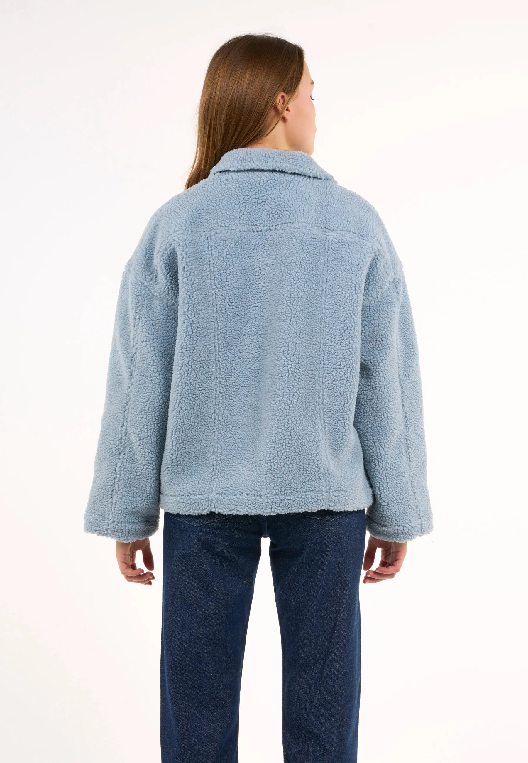 Teddy trucker jacket - Asley Blue